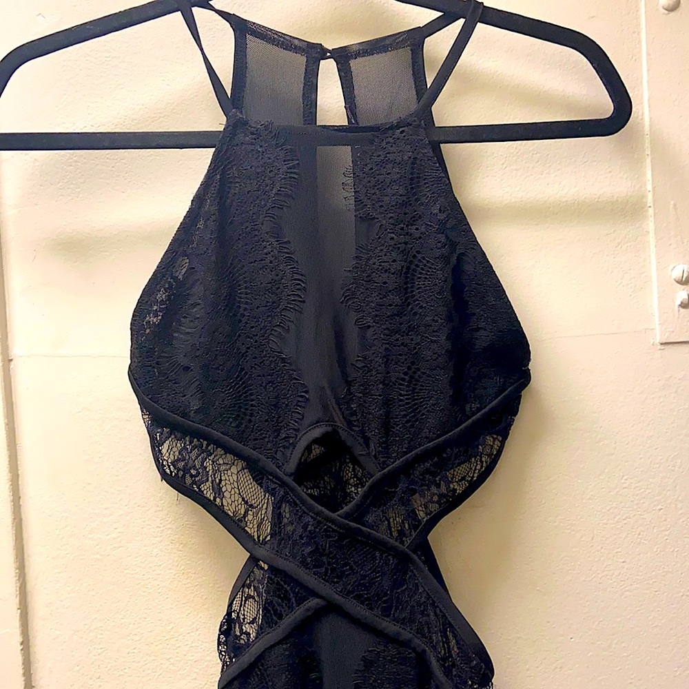 Black Laced Body suit